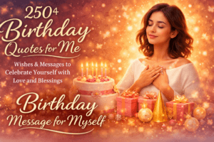 250+ Birthday Quotes for Me, Wishes & Messages to Celebrate Yourself with Love and Blessings