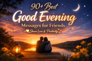 90+ Best Good Evening Messages for Friends to Share Love, Positivity & Warm Wishes