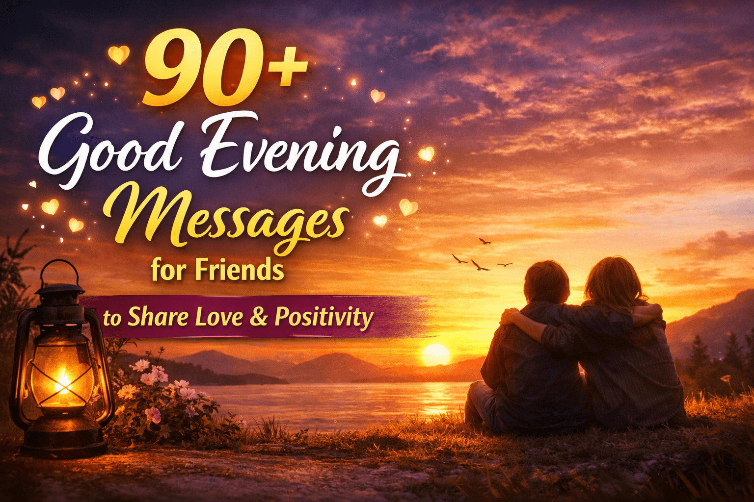 90+ Good Evening Message for Friends to Share Love & Positivity