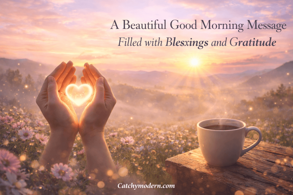 A Beautiful Good Morning Message Filled with Blessings and Gratitude