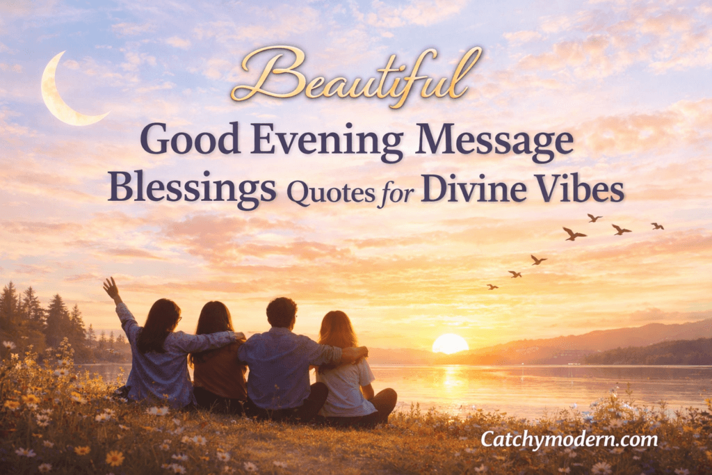 Beautiful Good Evening Message Blessings Quotes for Divine Vibes
