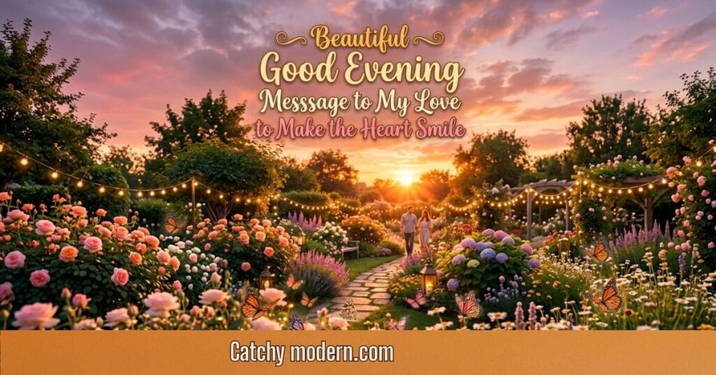 Beautiful Good Evening Message to My Love to Make the Heart Smile