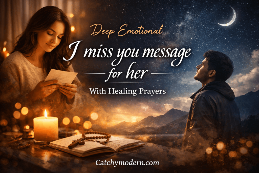 Deep Emotional i miss you message for her with Healing Prayers
