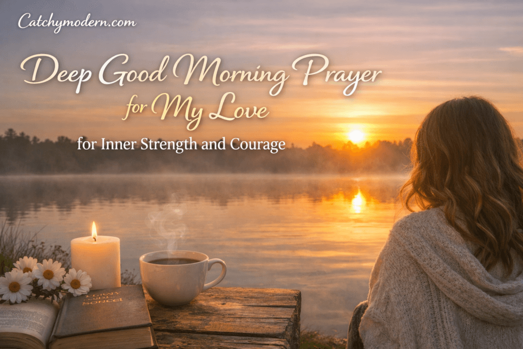 Deep Good Morning Prayer for My Love for Inner Strength and Courage