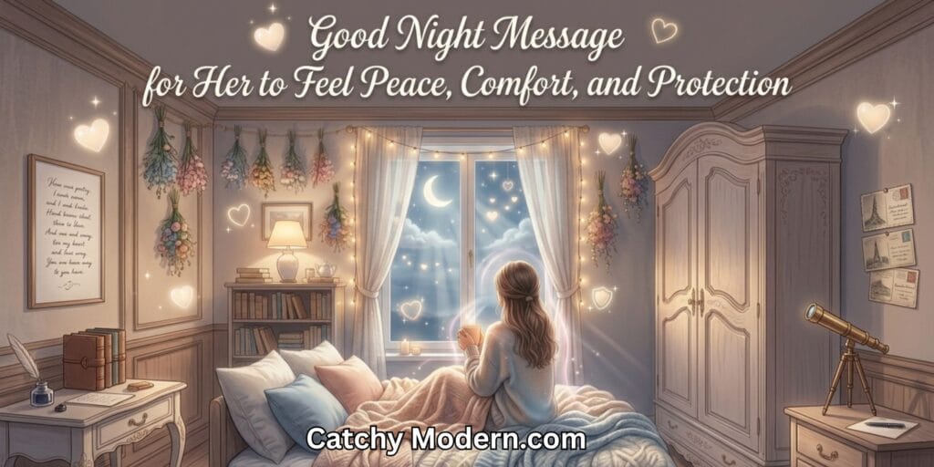 Good Night Message for Her to Feel Peace, Comfort, and Protection