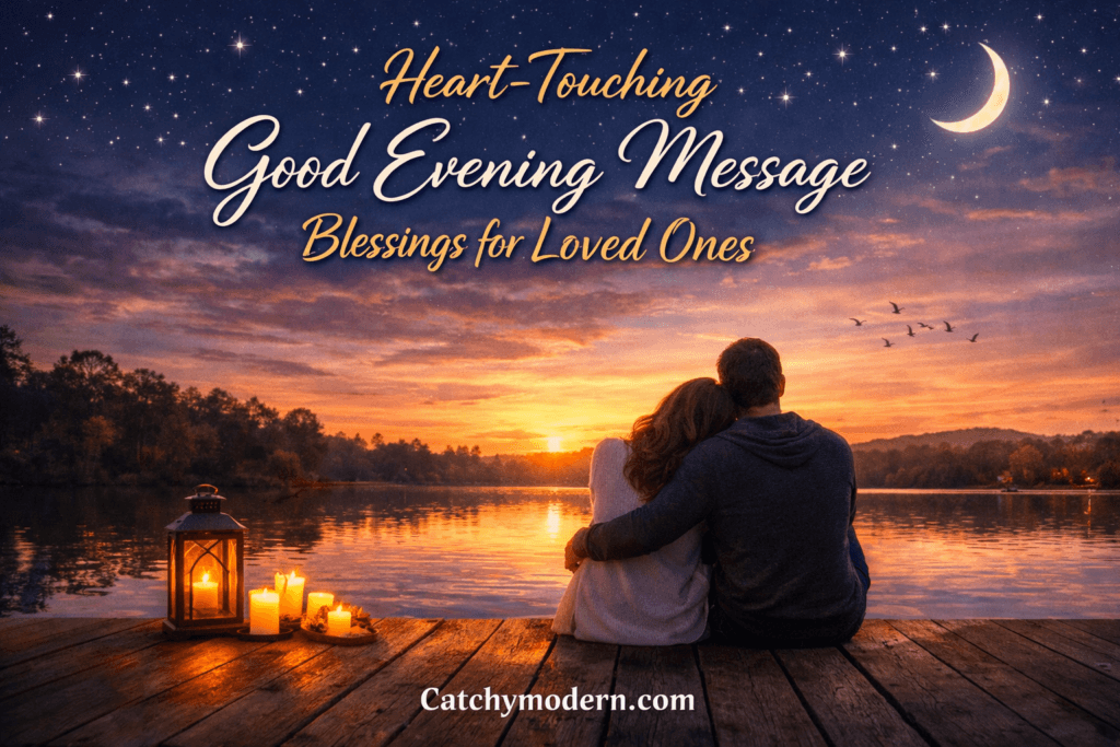 Heart-Touching Good Evening Message Blessings for Loved Ones