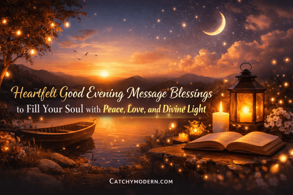 Heartfelt Good Evening Message Blessings to Fill Your Soul with Peace, Love, and Divine Light
