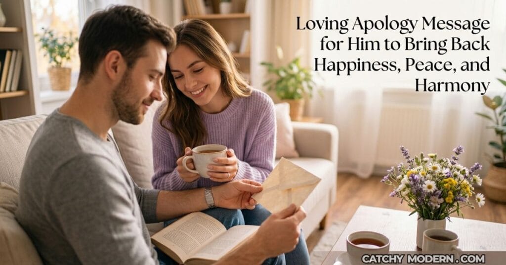 Loving Apology Message for Him to Bring Back Happiness, Peace, and Harmony
