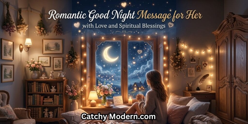 Romantic Good Night Message for Her with Love and Spiritual Blessings
